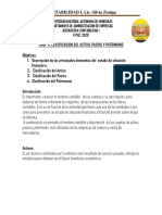 Tema 4 Clasificacion Del Activo Pasivo y Patrimonio