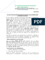 Acta de Conciliacion Extrajudicial Por Falta de Acuerdo Entre Las Partes