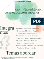 La Evaluación y Acreditación de La Educación Superior