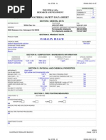 Material Safety Data Sheet: Cloralex Bleach