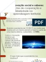 Inovação Social Cooperacao Solidariedade Na Aprendizagem Territorial 2021