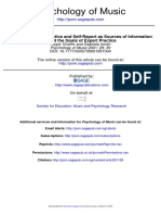 A Comparison of Practice and Self-Report As Sources of Information Obout Expert Practice