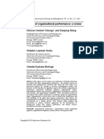 Dimensions of Organisational Performance