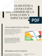 Teoría Sintética de La Evolución, Mecanismos de La Evolución Y Especiación