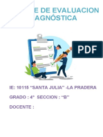 Informe de Evaluación Diagnostica