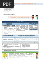 Sesión de Aprendizaje 6