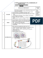 Class 3 Summer Assignment