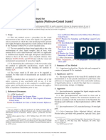 Color of Clear Liquids (Platinum-Cobalt Scale) : Standard Test Method For