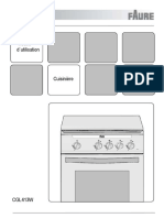 Cuisinière FAURE CGL413W