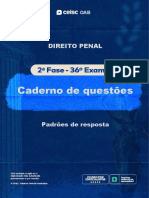 Caderno de Questões - Padrões de Respostas