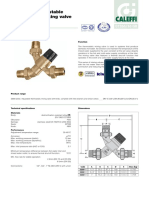 "L" Pattern Adjustable Thermostatic Mixing Valve: 5200 Series