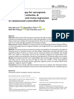 Exercise Therapy For Sarcopenia in Rheumatoid Arthritis