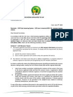 EN Circular Reminder - CAF Club Licensing System - CAF Men S Interclub 2023 - 34 - Women S Teams Criteria