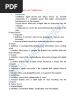 2.2 Input and Output Device
