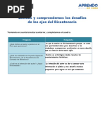 ACT 1 - Leemos y Comprendemos Los Desafíos de Los Ejes Del Bicentenario