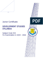 JC Development Studies 2024-2026 Syllabus