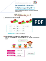 Multiplicamos Por 3,6,9 Matemática 8-06-23