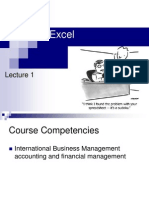 Excel Introduction and Referencing