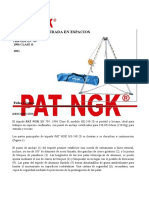 Ficha Técnica de Tripode Pat NGK