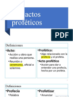 Los Actos Proféticos - EscuelaProfetica