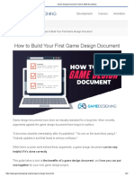 Game Design Document - How-To (With Examples)