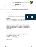 Diode Rectifier and Smoothing Filters