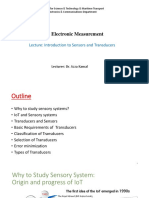 Lecture 8 - Introduction To Sensors