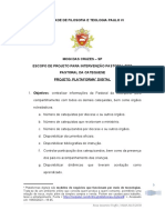 ESCOPO PROJETO DE INTERVENÇÃO PASTORAL 2023 Plataforma On Line