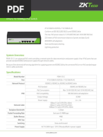 ZKTeco PE041 55 C Switch 4 Puertos PoE Ficha Tecnica Ingles