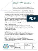 Procedure in Setting Up Drawing Tools, Materials, and Equipment, and Standard Procedure