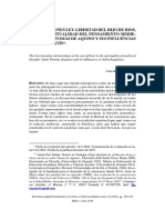 Las Relaciones Ley-Libertad en San Agustín y Santo Tomás de Aquino