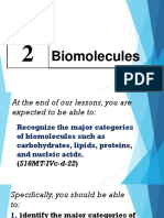 Biomolecules - Supplemental Reading Material