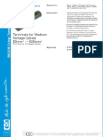 Terminals For Medium Voltage Cables 50mm - 630mm : Cable Connectors