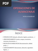 Operaciones de Almacenaje