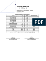 Informe de Calidad. Cemento CEMEX. 09.