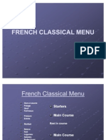 French Classical Menu