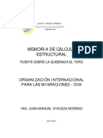 Memoria de Cálculo Estructural: Organización Internacional para Las Migraciones - Oim