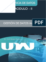 Ciencia de Datos - Módulo 2 - Gestión de Datos Maestros