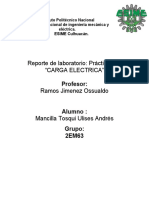 Reporte 1 Electricidad y Magnetismo