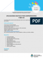 Aplicaciones Digitales para Emprendedores 7-860-122: Información General