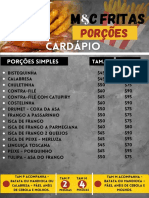 MC Fritas Porções - Cardápio