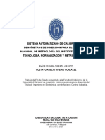 Sistema Automatizado de Calibración de Densímetros de Inmersión para El Organismo Nacional de Metrología Del Instituto Nacional de Tecnología, Normalización y Metrología (Intn)