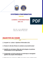 Systèmes D'Information: Licence 2 Informatique INF 214