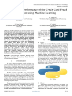 Analyzing and Performance of The Credit Card Fraud Detection Using Machine Learning