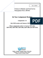 MSCDFSM 1st Year Assignments 2018-19