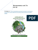 Test Bank For Intermediate Microeconomics and Its Application 12th Edition Walter Nicholson Christopher Snyder