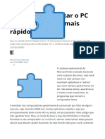 10 Dicas para Deixar o PC Com Windows 10 Mais Rápido