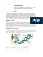 Qué Es Una Mutación Genética