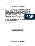 CONSTANCIA DE TRABAJO - Claudia Pari