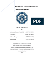 Sustainability Assessment of Traditional Tendering